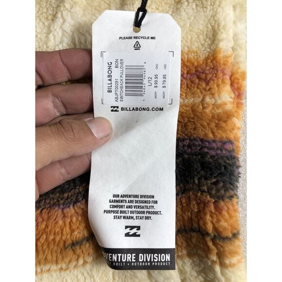 Billabong Adventure Division Fleece Pullover Sweatshirt Womens Size Large - Picture 6 of 7